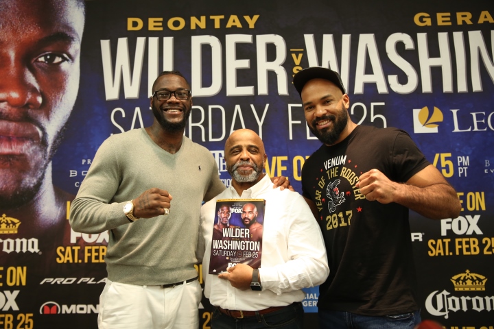 Photos: Deontay Wilder, Gerald Washington - Go Face To Face - Boxing News